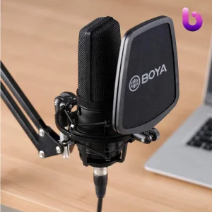 میکروفون کندانسور Boya BY-M800 + پاپ فیلتر