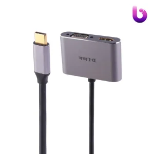 تبدیل D-Link DUB-V210 Type-C To HDMI/VGA