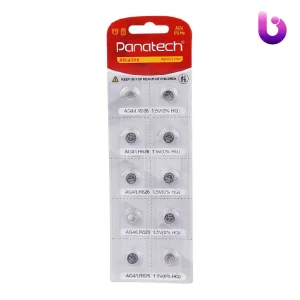 باتری سکه ای Panatech Alkaline AG4 بسته 10 عددی