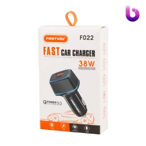 شارژر فندکی فست شارژ Firstyou F022 QC3.0 PD 3A 20W