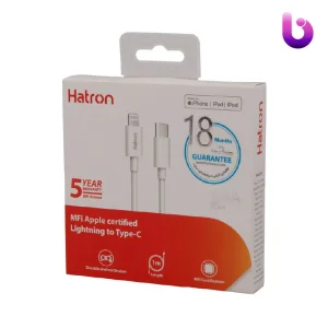 کابل تبدیل فست شارژ Hatron HC365I Type-C To Lightning 2.4A 1m