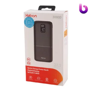 پاور بانک فست شارژ 30000 هترون Hatron HPB3070PQ QC3.0 PD 22.5W