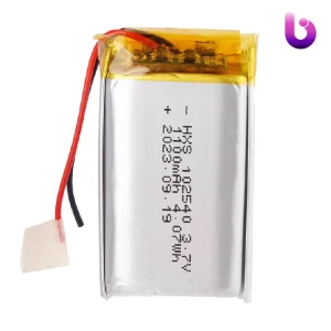 باتری لیتیوم 1100mAh 11*30*40mm 102540