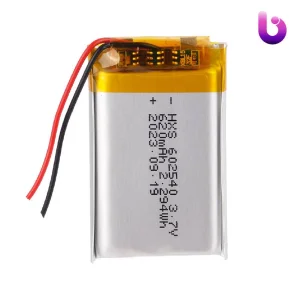 باتری لیتیوم 620mAh 5*25*40mm 602540