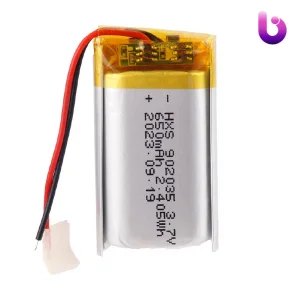 باتری لیتیوم 650mAh 9*20*35mm 902035