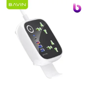 چند راهی برق و شارژر باوین Bavin PC830 دارای 4 پورت