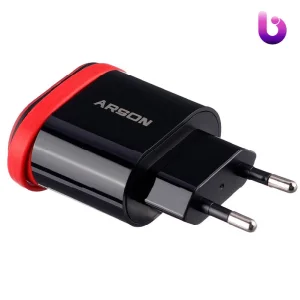 شارژر سیم وصل میکرو یو اس بی Arson AN-06 + دو پورت USB
