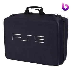 کیف کنسول بازی PS5 برزنتی طرح لوگوی Play Station 5 مشکی
