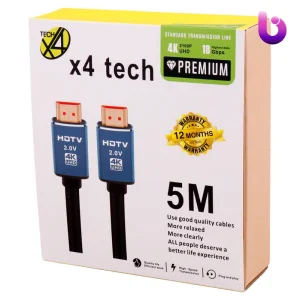 کابل X4Tech HDMI v2.0 4k 5m