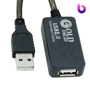 کابل افزایش طول Gold Oscar USB 10m پک دار