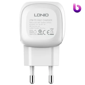 شارژر دیواری فست شارژ Ldnio A1206C 27W Type-C + کابل تبدیل تایپ سی