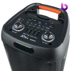 اسپیکر چمدانی بلوتوثی رم و فلش خور Sing-E ZQS8232 + میکروفون و ریموت کنترل