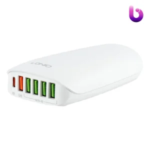 شارژر دیواری فست شارژ Ldnio A6573C 6Port 3.25A QC3.0 PD 65W