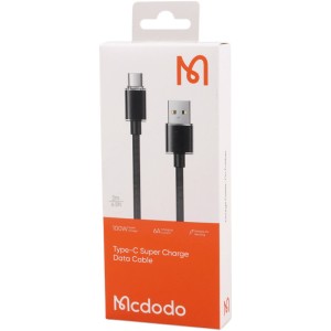 کابل تایپ سی فست شارژ Mcdodo CA-3653 6A QC4.0 100W 2m