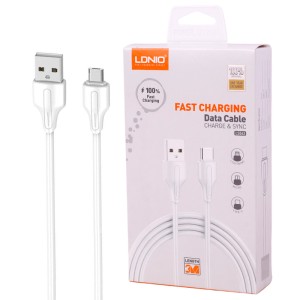 کابل میکرو یو اس بی فست شارژ Ldnio LS543 2.1A 3m