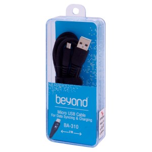 کابل میکرو یو اس بی فست شارژ Beyond BA-310 2A 2m