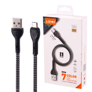 کابل میکرو یو اس بی فست شارژ Ldnio LS481 2.4A 1m