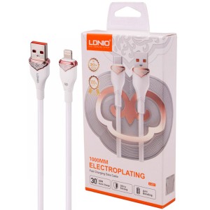 کابل آیفونی فست شارژ Ldnio LS821 30W 1m