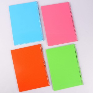 دفتر سیمی 50 برگ ساده رنگی پویا کد 1396