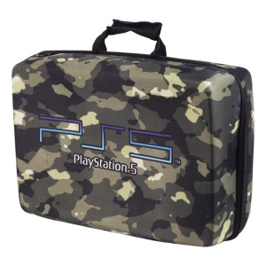 کیف کنسول بازی PS5 طرح چریکی زرد سبز