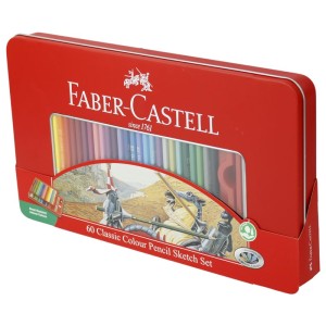 مداد رنگی ۶۰ رنگ فابر کاستل Faber-Castell 11 58 93