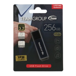 فلش ۲۵۶ گیگ تیم گروپ TeamGroup C211 USB3.2