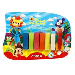 خمیر بازی ۶ رنگ وکیومی آریا Arya 1024