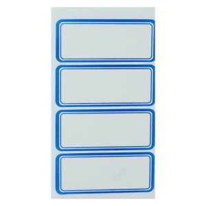 برچسب دور آبی ۳۳*۷۳ میلی متر بسته ۴۰۰ عددی