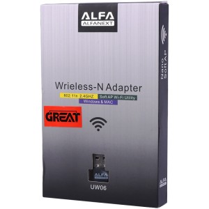 کارت شبکه بی سیم Great Alfa UW06 802.11N 270Mbps