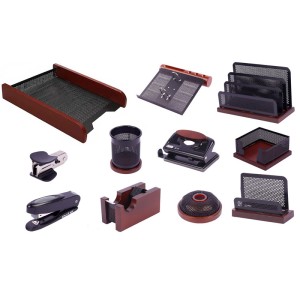 ست رومیزی ۱۱ تکه چوب و فلز شهاب تحریر