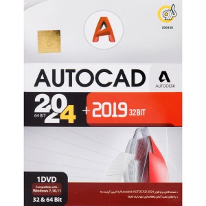 Autodesk AutoCAD 2024 & 2019 1DVD گردو