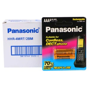باتری نیم قلمی شارژی Panasonic HHR-4MRT/2BM High Copy