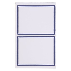 برچسب دور آبی 70*90 میلی متر بسته 100 عددی