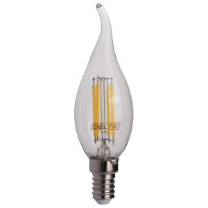 لامپ شمعی LED اشکی دلتا Delta Candle E14 6W