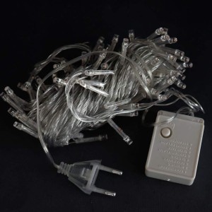 ریسه سوزنی 100 لامپ صورتی طول 8 متر