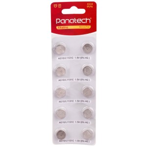 باتری سکه ای Panatech AG10 بسته 10 عددی