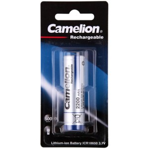 باتری لیتیومی شارژی Camelion ICR18650 2200mAh