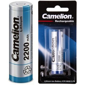 باتری لیتیومی شارژی Camelion ICR18650 2200mAh