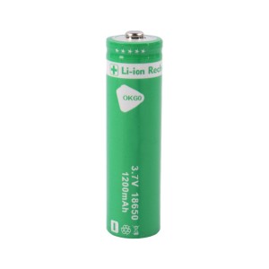 باتری لیتیوم استوانه ای Okgo 18650 1200mAh بسته 2 عددی