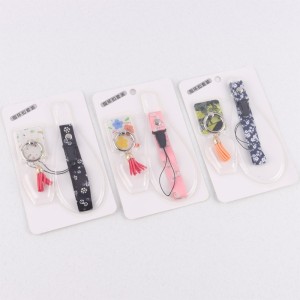 هولدر انگشتی + بند آویز موبایل طرح دار