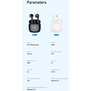 هندزفری بلوتوث دو تایی Awei T26 Pro TWS
