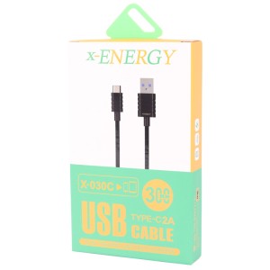 کابل کوتاه تایپ سی فست شارژ X-Energy X-030C 2A 30cm