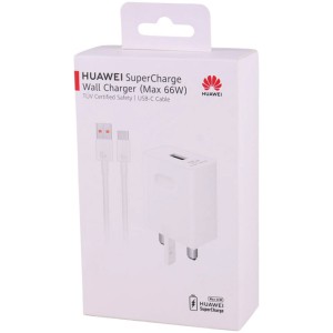 شارژر دیواری فست شارژ Huawei HW-110600B0 6A 66W + کابل تایپ سی
