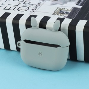 محافظ AirPods Pro سیلیکونی طرح گربه طوسی