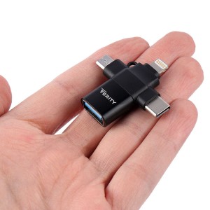 تبدیل Verity A316 OTG USB3.0 To MicroUSB / Lightning / Type-C