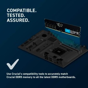 رم کامپیوتر Crucial U-DIMM DDR5 8GB 4800MHz CL40 Single