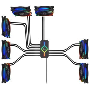 فن کیس تسکو 12*12 TSCO GFAN 330 ARGB بسته ۳ عددی