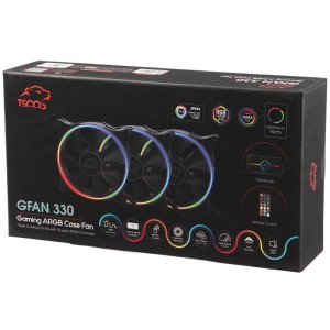 فن کیس تسکو 12*12 TSCO GFAN 330 ARGB بسته ۳ عددی