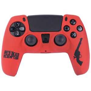 روکش دسته بازی PS5 طرح Red Dead Redemption قرمز مشکی کد 2