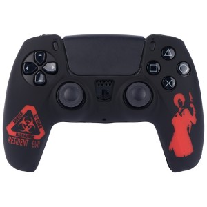 روکش دسته بازی PS5 طرح Resident Evil زمینه قرمز مشکی کد 2